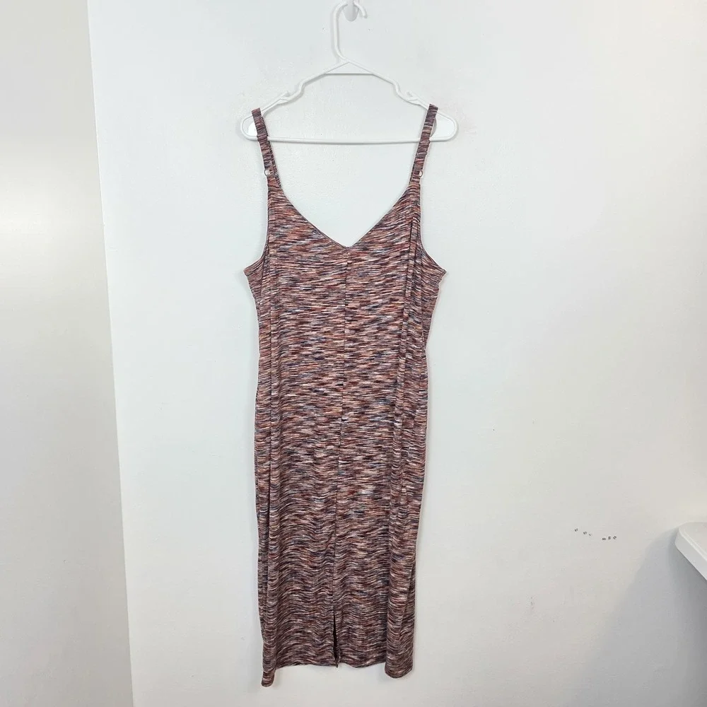 TORRID Multicolor Knit Lightweight Spacedye Casual Tank Midi‎ Dress Size 3X - Picture 8 of 11